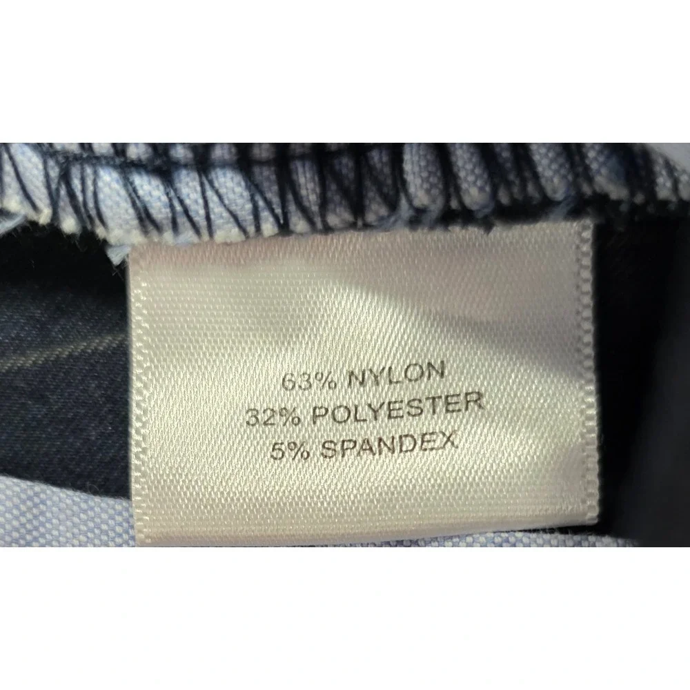 Peter Millar Crown Crafted Mens Navy Blue Pinstripe Stretch Trousers 38X31.5